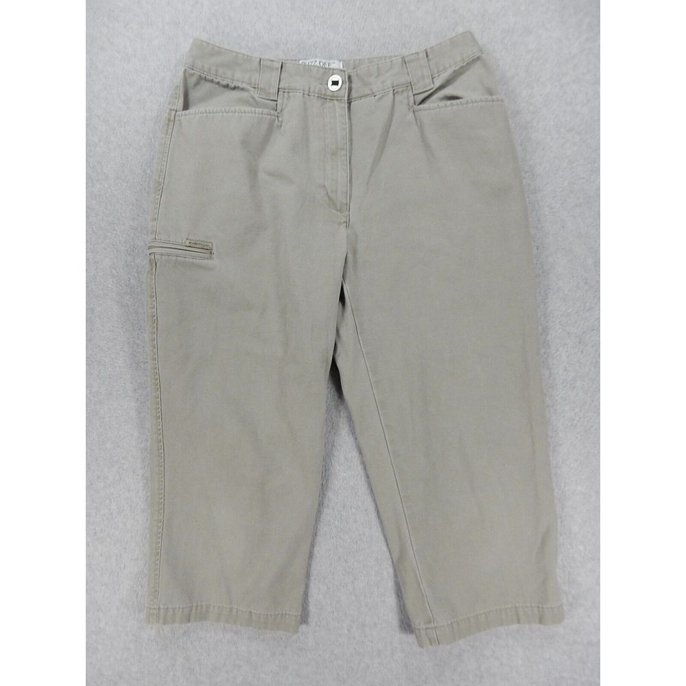 ExOfficio 100% Cotton BUZZ OFF Capri Pants (Women's Size 8) Green